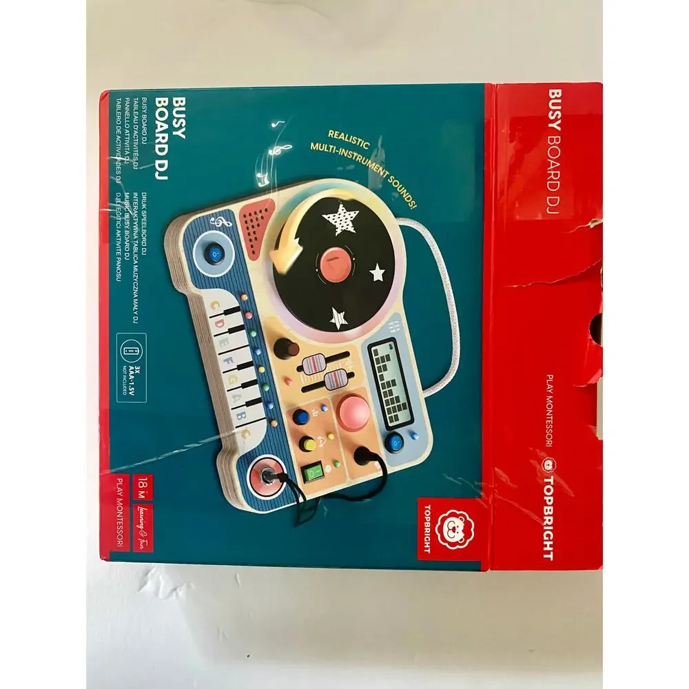 Busy Board DJ Toy – Interactive Music & Activity Toy – New